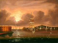 Threatening Sky, Bay of New York by Thomas Chambers