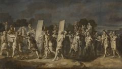 Triumphzug Alexanders des Großen: Aufführung des Beutegutes (Folge 2/12) by Gerard de Lairesse