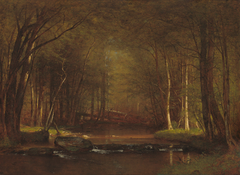 Trout Brook in the Catskills by Worthington Whittredge