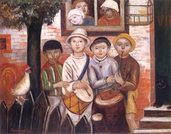 Children's band by Tadeusz Makowski