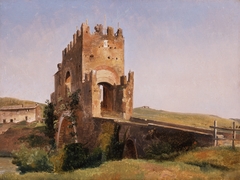 View of the Ponte Nomentano (Roman Campagna) by Pierre-Nicolas Brisset