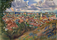 view of Vilnius by Natalia Mikhalchuck