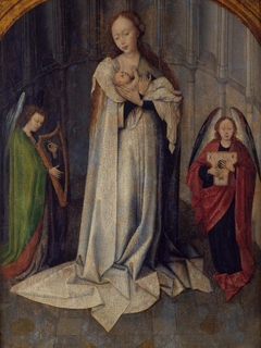 Virgin and Child with Musician Angels by Anonymous