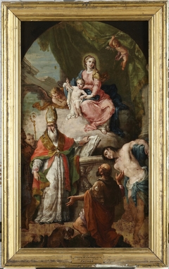 Virgin and Child with Saints by Agostino Ugolini