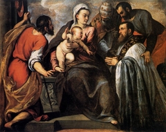 Virgin and Child with Saints by Palma il Giovane