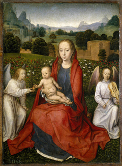 Virgin and Child with two angels