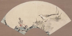 Wagtail and Waves by Nakamura Hōchū