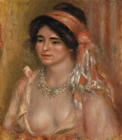 Woman with Black Hair (Jeune femme avec cheveux noirs, buste) by Auguste Renoir