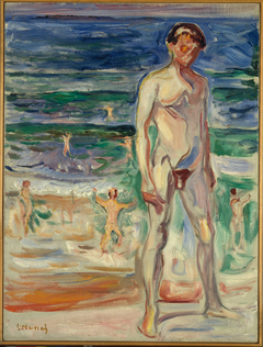 Young Man on the Beach by Edvard Munch