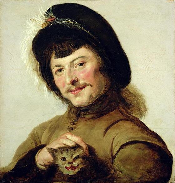Young Man with a Cat