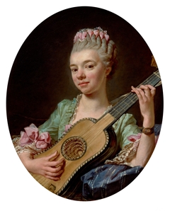 Young Woman with a Guitar