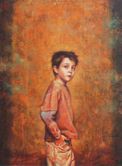 "Portrait of little boy" by Οδυσσέας Οικονόμου