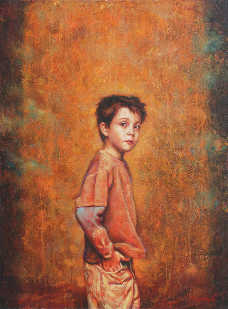 «Αλητάκι», 60x 80 cm, oil on canvas.