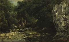A Brook at Le puits noir, near Ornans by Gustave Courbet