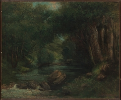A Brook in the Forest by Gustave Courbet