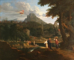 A Classical Landscape with Mercury, Herse and Aglauros by Anonymous