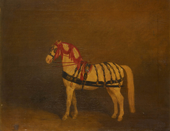 A Cream Carriage Horse by Richard Barrett Davis