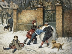 A Giant Snowball by Herbert William Weekes