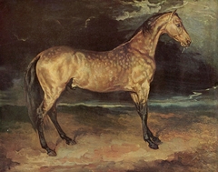 A Horse frightened by Lightning by Théodore Géricault