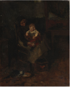 A Mother and Child by Unknown Artist