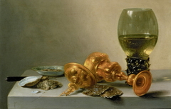A Still Life with a Roemer and a Gilt Cup