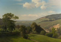 A view From The Villa Hohenlohe by August Becker