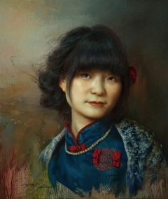 A Young Girl with Shawl
