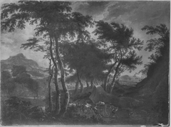 Abendlandschaft by Adriaen Hendriksz Verboom