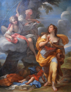 Agar and the Angel by Giuseppe Bartolomeo Chiari