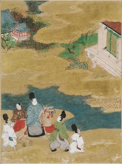 Akashi, Illustration to Chapter 13 of the Tale of Genji (Genji monogatari) by Tosa Mitsunobu