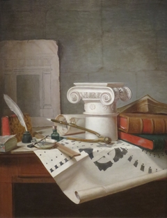 An Architect's Table by Thomas Germain Joseph Duvivier