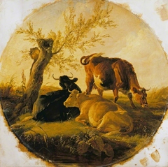 An Evening Scene by Thomas Sidney Cooper