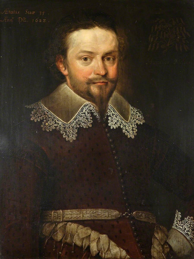 An Unknown Gentleman, aged 35, formerly called William Herbert, 3rd Earl of Pembroke KG, PC (1580-1630), possibly a member of the Meller family