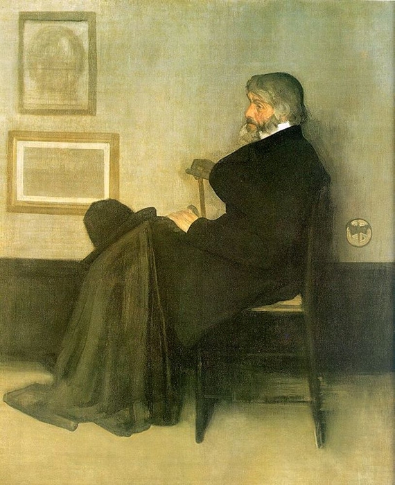 Collection 105+ Pictures arrangement in grey and black, no. 2: portrait of thomas carlyle Excellent