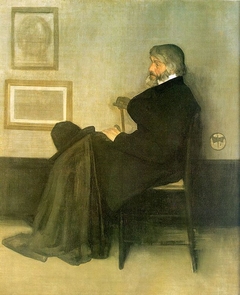 Arrangement in Grey and Black, No. 2: Portrait of Thomas Carlyle by James Abbott McNeill Whistler