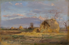 Autumn Landscape with Trees by Nándor Katona