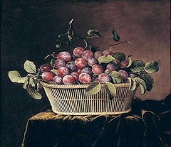 Basket of Plums by Pierre Dupuis