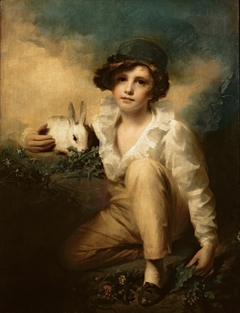 Boy and Rabbit by Henry Raeburn