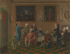 British Gentlemen at Sir Horace Mann's Home in Florence by Thomas Patch