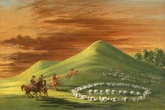 Butte de Mort, Sioux Burial Ground, Upper Missouri by George Catlin