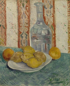 Carafe and Dish with Citrus Fruit