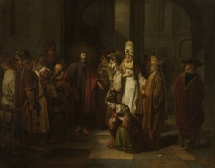 Christ with the Adulterous Woman by Gerbrand van den Eeckhout