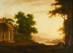 Classical Landscape with an Offering by Attributed to British School