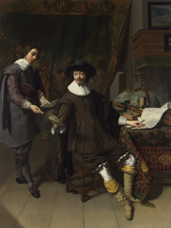 Constantijn Huygens and his (?) Clerk by Thomas de Keyser