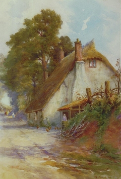 Cottage by a Lane by Edward Noel Barraud