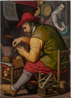 De gortenteller by Pieter Pietersz the Elder