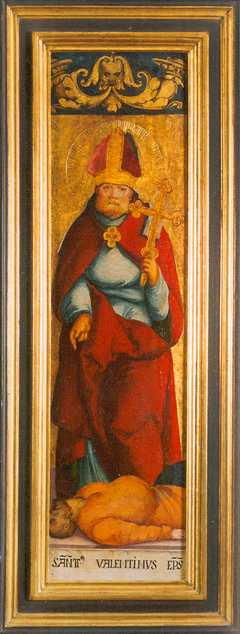 Der Heilige Valentin von Rätien - Der Heilige Fridolin von Säckingen by Master of Meßkirch