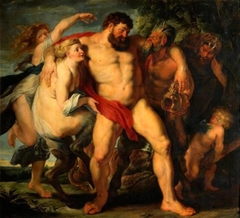 Der trunkene Herkules, von einer Nymphe und einem Satyrn geführt by Peter Paul Rubens