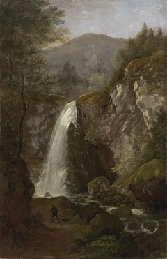 Der Wasserfall von Golling by Cantius Dillis