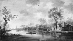 Dutch River Scene by Pieter de Neyn